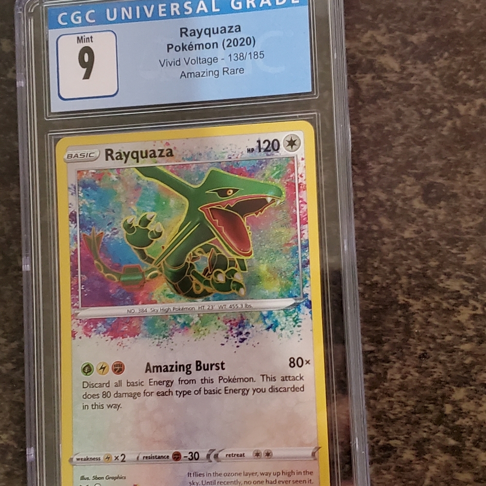 Pokemon Rayquaza Amazing Rare CGC Mint 9
